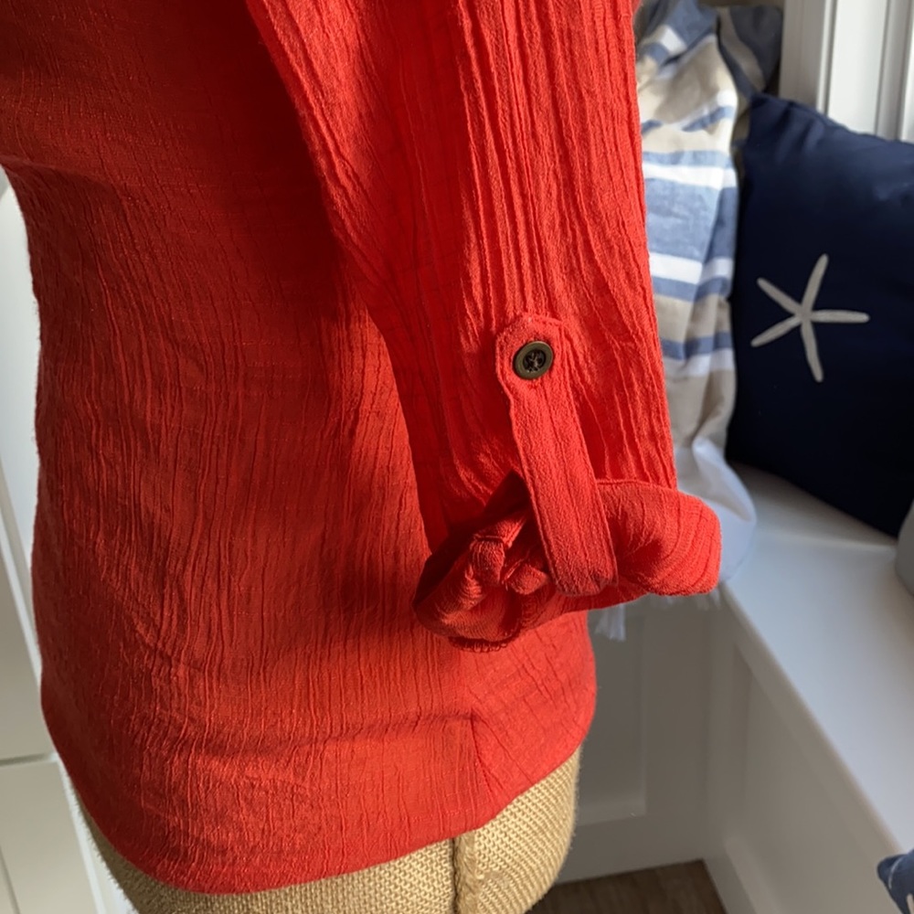 BCX Orange Button Up Dress Shirt - Picture 3 of 10
